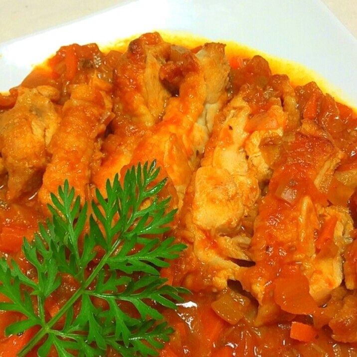 濃厚ミネストローネで超簡単!具沢山鶏のトマト煮♡